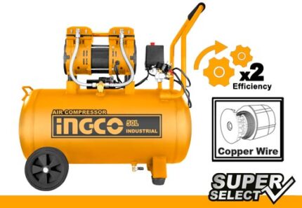 Compresseur silencieux 50l 1200w ingco